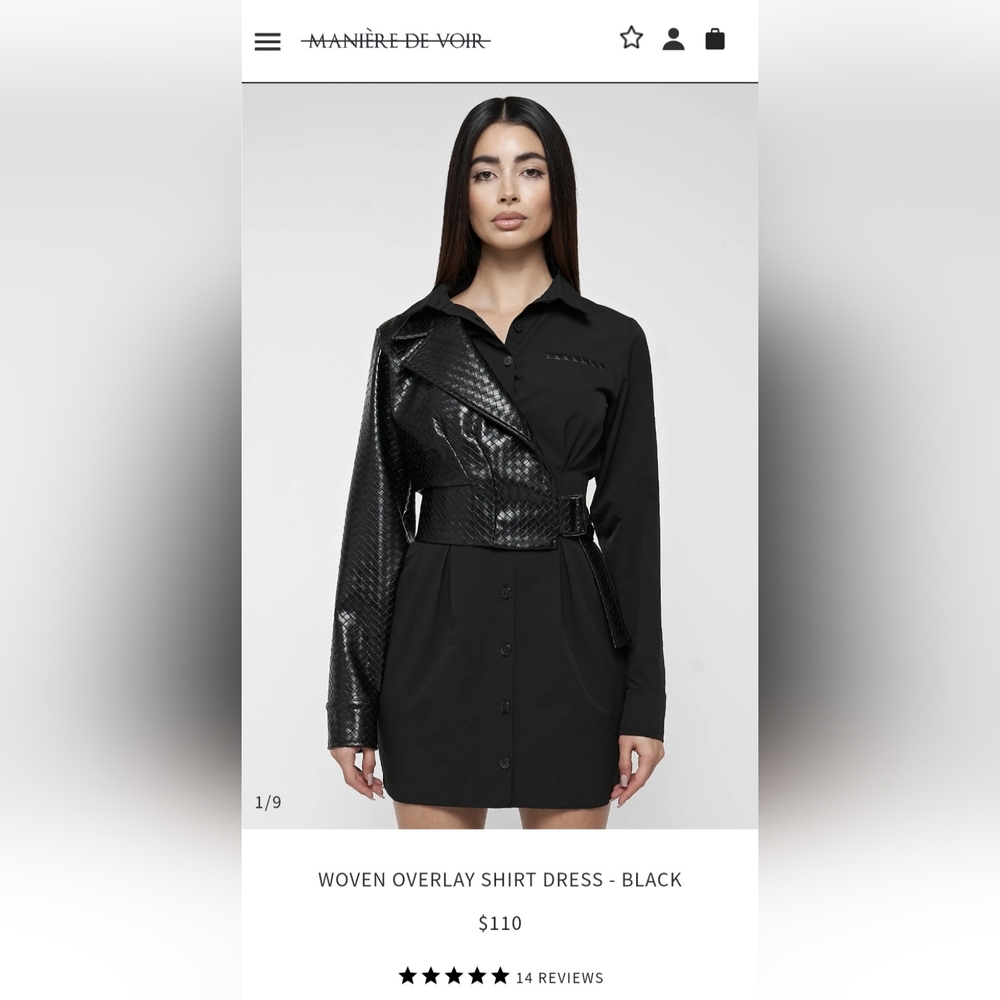 Over Lay Shirt Dress